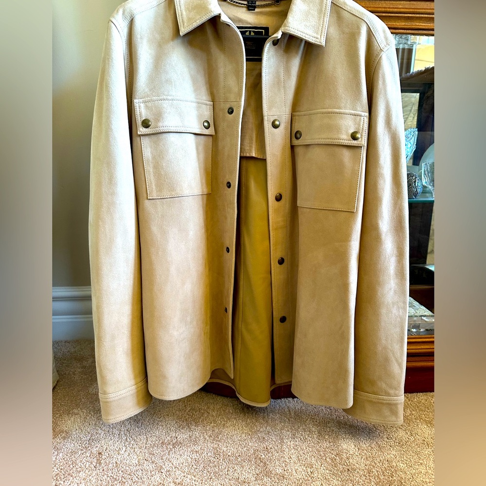 Men's Belstaff Suede Jacket Shirt